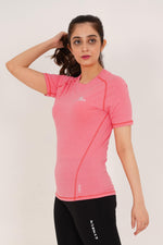 Seamless Dry-Fit Shirt - Pink - GYMRUN Activewear