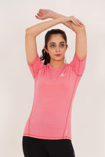 Seamless Dry-Fit Shirt - Pink - GYMRUN Activewear