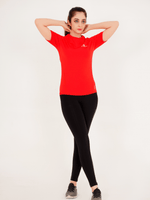 Seamless Dry-Fit Shirt - Red - GYMRUN Activewear