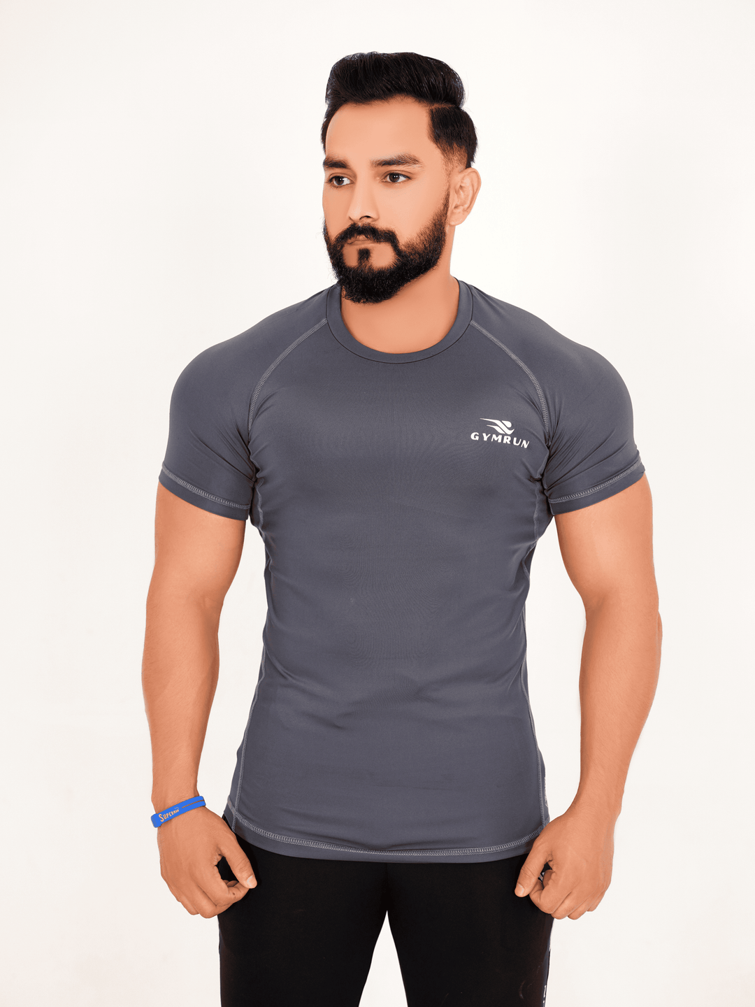 Ultimate Compression Shirt - Grey - GYMRUN Activewear