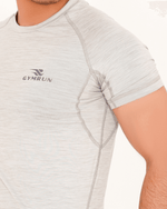 Ultimate Compression Shirt - Light Grey Milange - GYMRUN Activewear