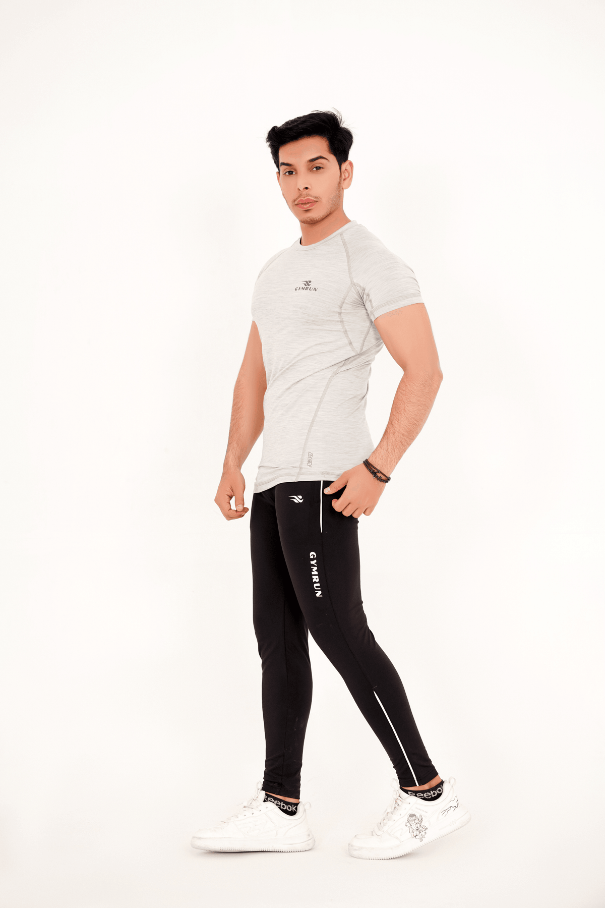 Ultimate Compression Shirt - Light Grey Milange - GYMRUN Activewear