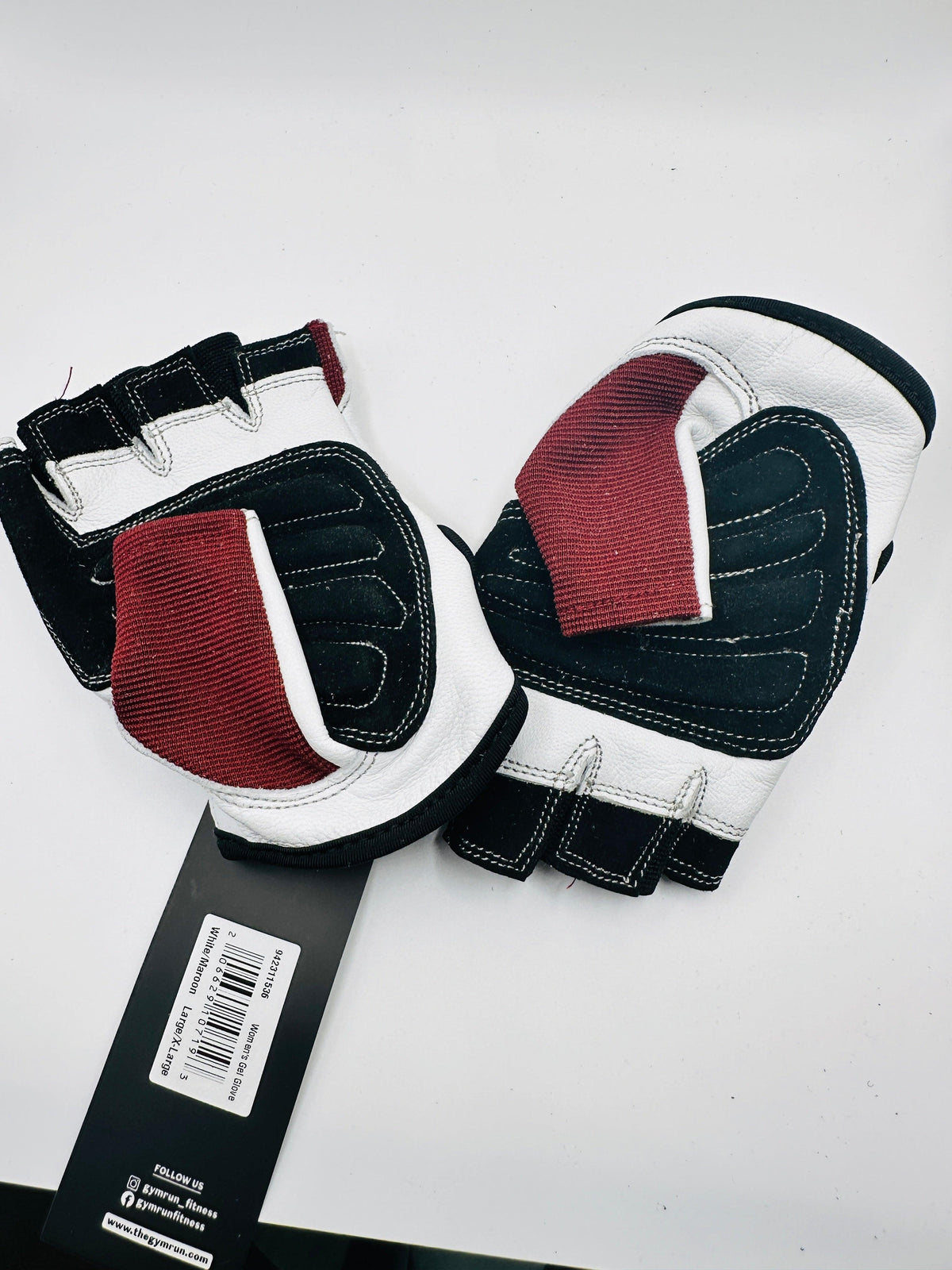 Women's High Performance Gel Gloves - Maroon - GYMRUN Activewear